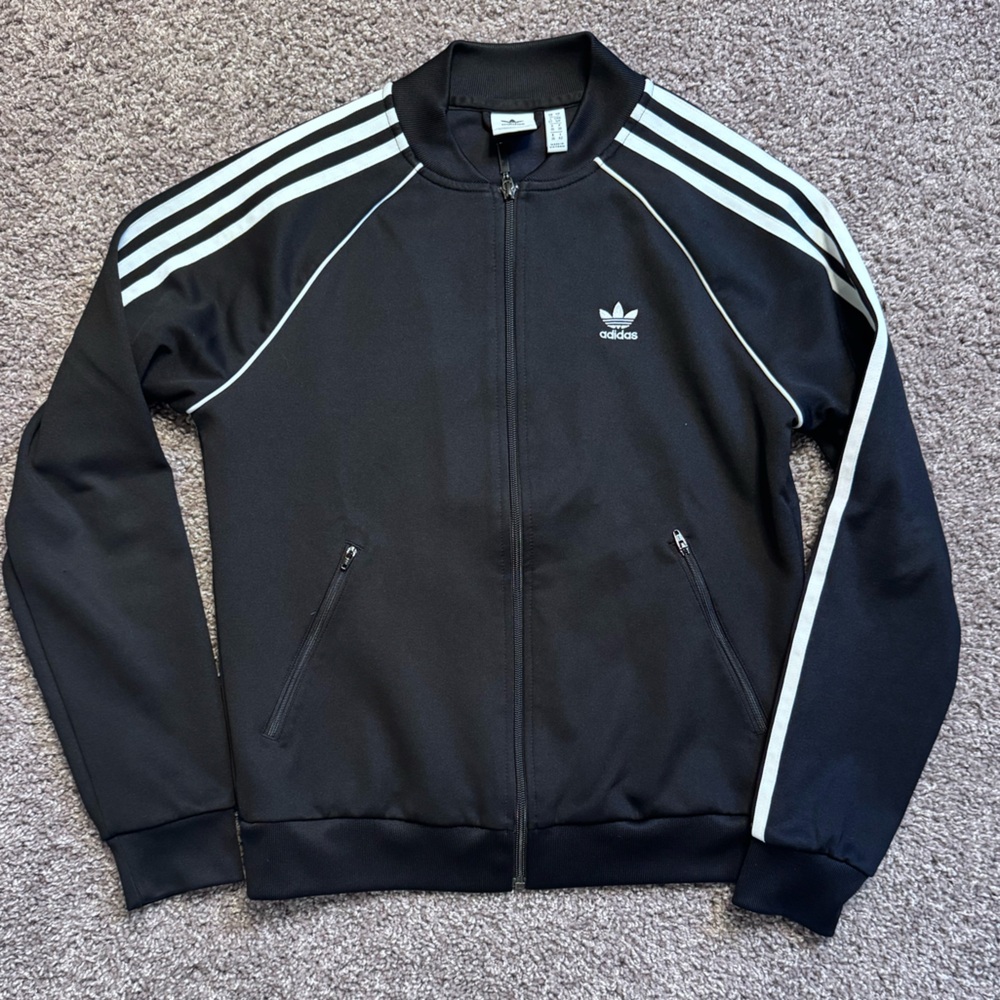 Adidas Black Zip-Up Jacket